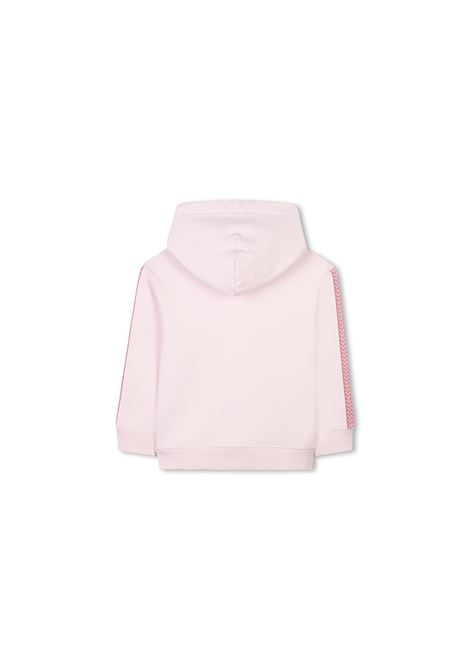 Felpa Rosa Con Logo e Motivo Curb LANVIN ENFANT | N30243452